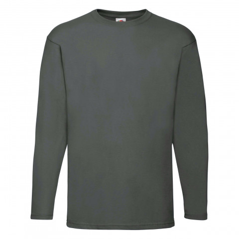 Longsleeve męski Fruit of the Loom koszulka bluzka długi rękaw Grafitowy S