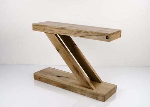 KONSOLA Dębowa Loft DREWNO LITE 140 cm SKD-206