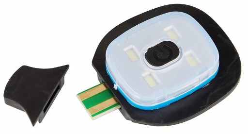 Зимняя шапка с фонариком, светодиодный налобный фонарь, зарядка через USB, теплый черный цвет