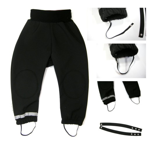 БРЮКИ RAIN PANTS из софтшелла с отворотами-единорогами PL 104
