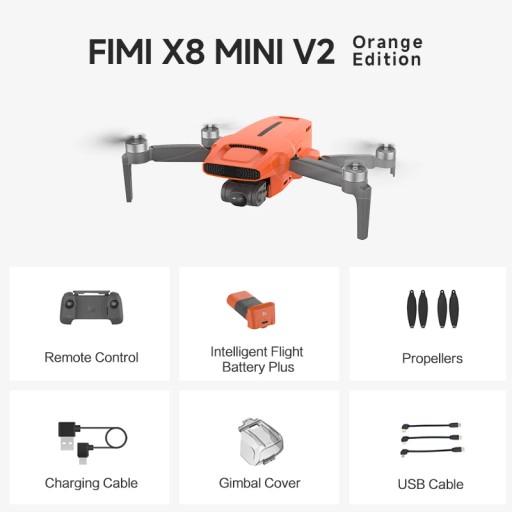FIMI X8 MINI профессиональная 3-осевая камера для дрона с подвесом, WIFI и