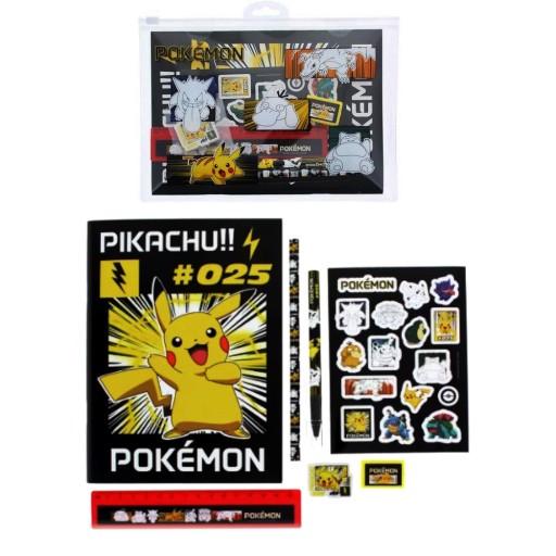 Наклейки POKEMON, ручка, карандаш, блокнот, пенал