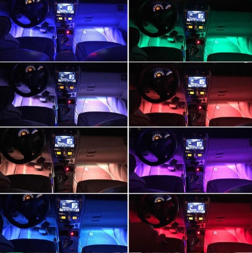 Светодиодная лента RGB NEON для салона автомобиля CARS
