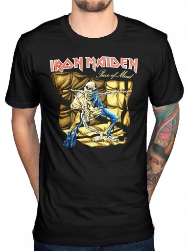 Мужская модная футболка Iron Maiden Piece of Mind