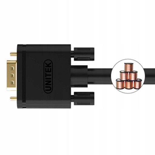 ПРЕМИУМ кабель VGA HD15 M/M 3 м Unitek