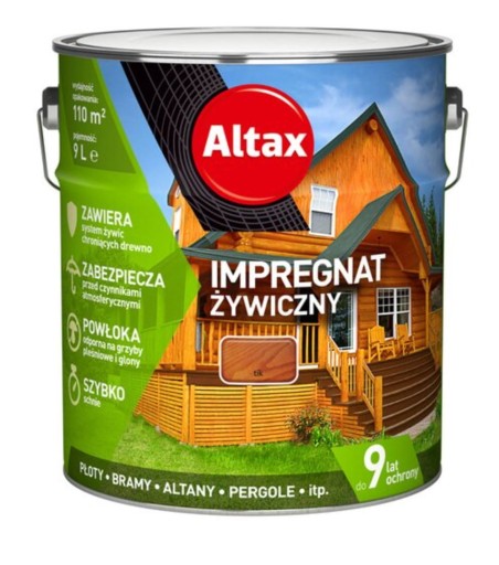 Смола Altax Пропитка для дерева 9л - Тик