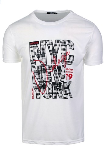 ФУТБОЛКА МУЖСКАЯ ФУТБОЛКА С ПРИНТОМ TS2307 WHITE_M