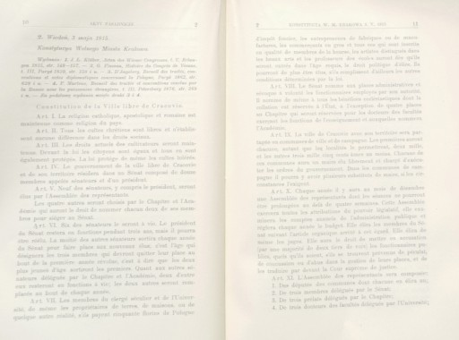 Памятники права Краковской Республики 1815-1818 гг. ВАЦЛАВ ТОКАРЗ Том I