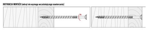 Столярная щетка 6x300 TORX30 для соединения древесины 100 штук CE