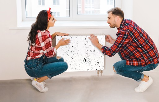 OSŁONA NA KALORYFER MAGNETYCZNA 80x60 KROPLE MATA MAGNES