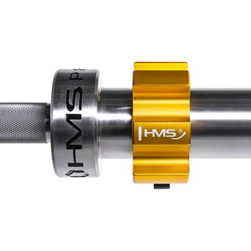 GRYF PROSTY 220cm gładki olimpijski 50mm z 2 zaciskami w zestawie HMS 1100k