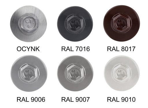 Wkręty do płyty warstwowej 150 mm RAL 9006 100 szt. do metalu Etanco GTR6
