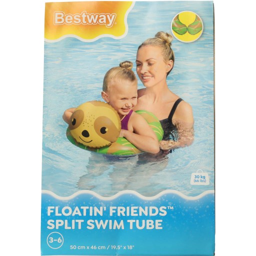 Koło do pływania dmuchane leniwiec dla dzieci 3-6lat 30kg BESTWAY 36405