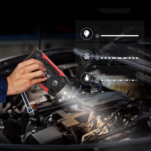 PowerBoost Jump Starter Powerbank Booster 20000mAh do odpalenia Samochodu