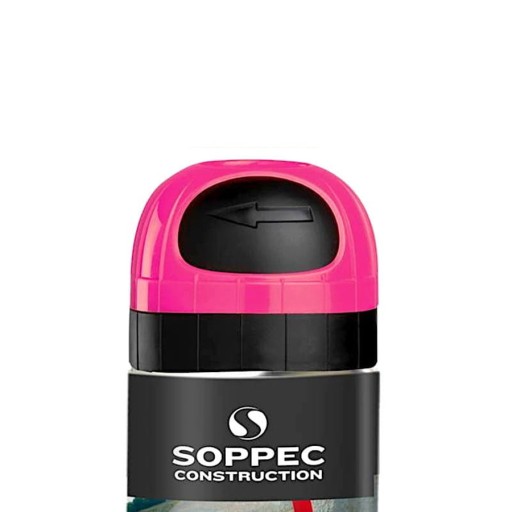ГЕОДЕЗИЦИОННАЯ КРАСКА-СПРЕЙ FLUO SOPPEC РОЗОВАЯ