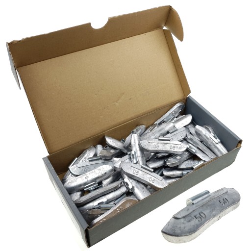Ciężarki nabijane do felg stalowych SPS STD PB/S (50 g, ołowiane) - 50 szt.