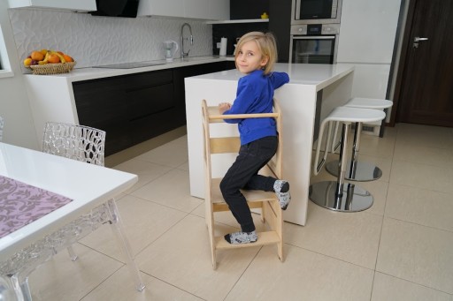Kitchen Helper Pomocnik Kuchenny dla dziecka Składany Montessori Czarny