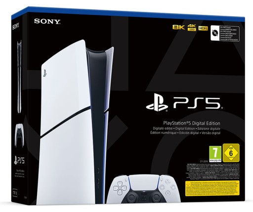 Sony Playstation 5 Digital Edition, 1 ТБ, Slim Edition
