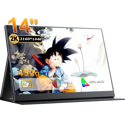 Przenośny monitor do gier UPERFECT 14” 60 Hz 2160*1440 P 1500:1 300 Nits IPS