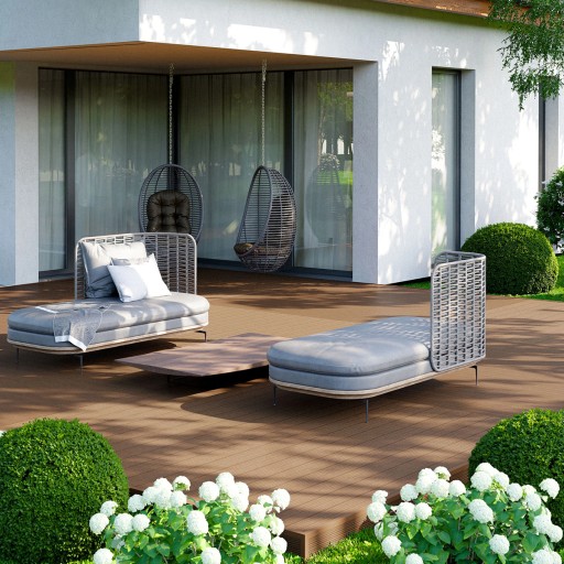 Listwa maskująca do deski tarasowej BERGDECK S140 Heban 2200x71x11mm