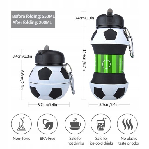Бутылка Другой бренд SPORT BOTTLE 550 мл белый