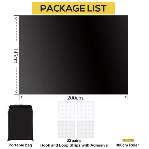 Zasłona zaciemniająca DIY Rolety okienne Podróżne rolety okienne A 145x200cm