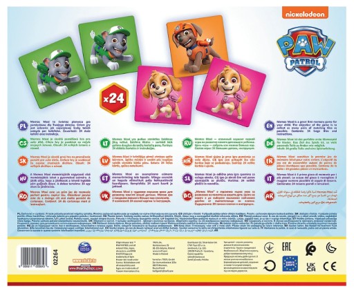 ИГРА НА ПАМЯТЬ Memos maxi PAW Patrol для мальчика