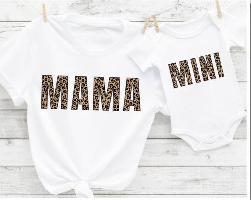 DTF Transfer Mama и Mini Leopard