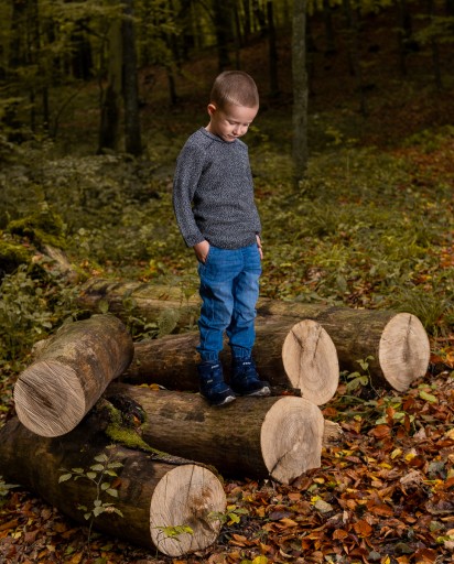 Zara Dziecięcy Chłopięcy Grafitowy Szary Melanżowy Sweter Sweterek 140 cm