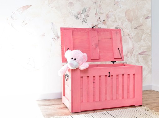 ECOSTYL ДЕРЕВЯННЫЙ ЯЩИК - РОЗОВЫЙ цвет, 140л