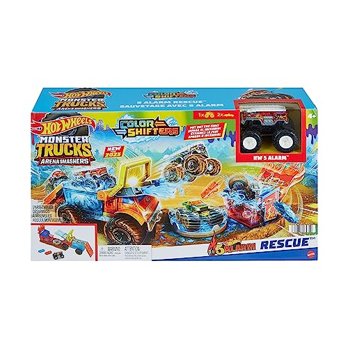 Hot Wheels Monster Truck Arena Smashers Color Shifters 5 Спасательная сигнализация HPN73