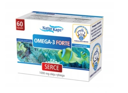 Omega 3 Forte Naturkaps SERCE 60 kaps. OLEJ RYBI