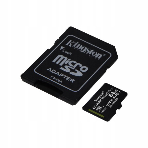 КАРТА ПАМЯТИ Kingston 64 ГБ MICRO SD C10 10 UHS-I