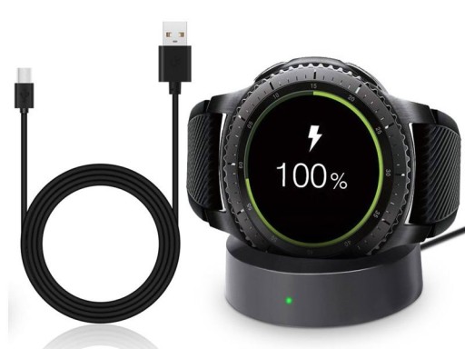 Док-станция для зарядки зарядного устройства для Samsung Galaxy Watch 42мм 46мм черный
