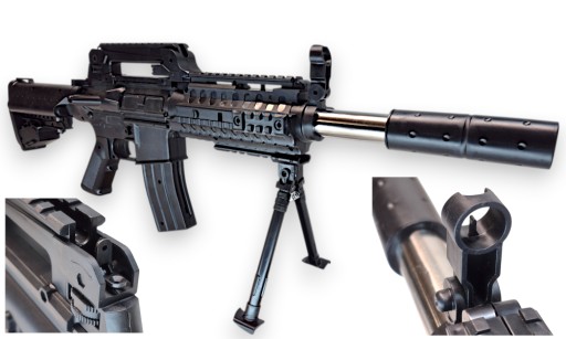 M4A1 Rifle American for Balls Replica ASG + Laser + Navy Blue 800