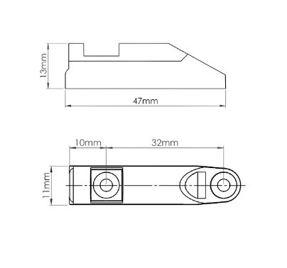 Adapter odbojnika amortyzatora AIRTIC Biały