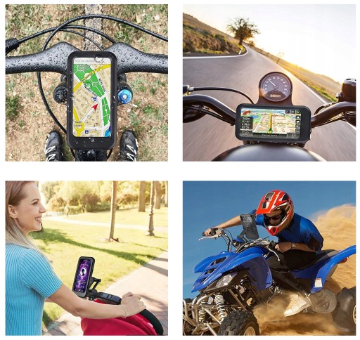 UCHWYT ROWEROWY MOTOCYKL NA TELEFON MONTOWANY NA KIEROWNICĘ ROWERU STABILNY