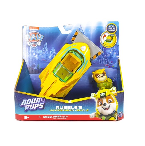 PAW PATROL AQUA PUPS РЫБКА-ЛОДКА + ФИГУРКА ЩЕТКА
