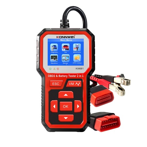 ТЕСТЕР АККУМУЛЯТОРА 6 В 12 В ИНТЕРФЕЙС OBD2 KW681
