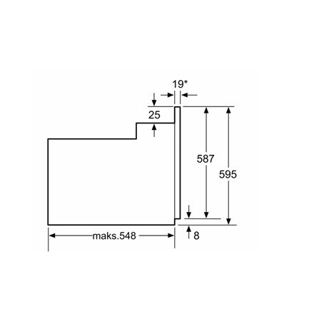 Bosch | Piekarnik | HBF133BA0 | 66 L | Elektryczny | EcoClean | Pokrętła |