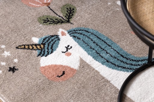 Детский коврик Fun 200x290 Unicorn Beige #O534