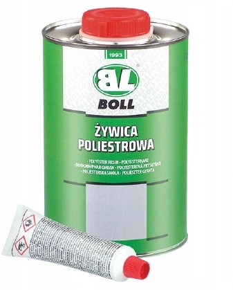 Комплект для ремонта лодки из смолы BOLL 1 кг + коврик