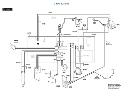Двигатель пылесоса BOSCH GAS 55 M AFC 300