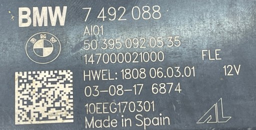 КОНВЕРТЕР СВЕТОДИОДНЫЙ МОДУЛЬ BMW 7492088