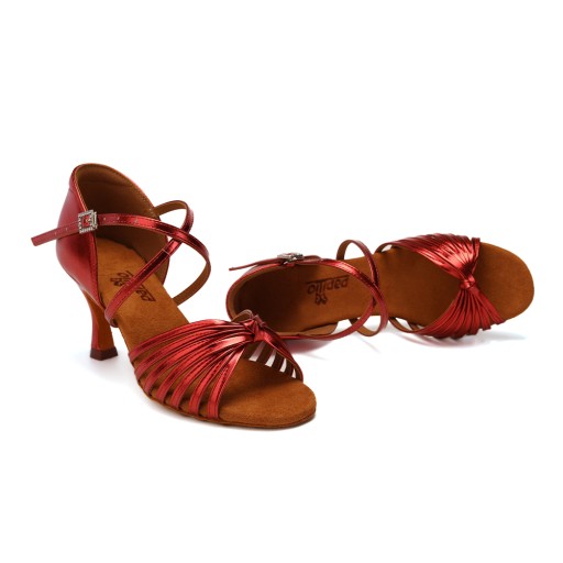 ТАНЦЕВАЛЬНЫЕ ТУФЛИ SHINY RED BURROW 7,5см