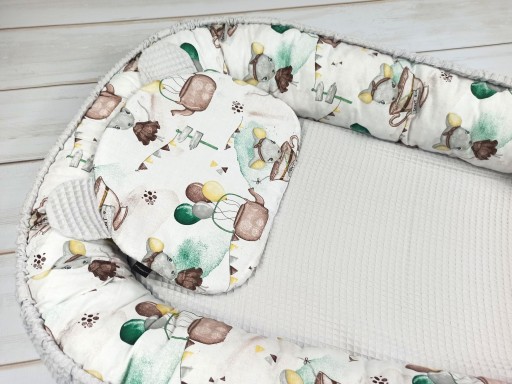 НикаТими Baby Cocoon NEST Манеж ВАФЕЛЬ Хлопок ПЕРВАЯ СКЛОНКА 9 шт.