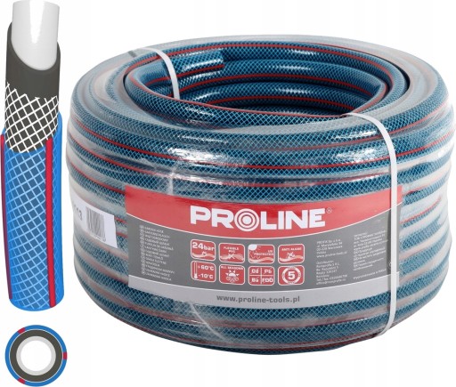 4-СЛОЙНЫЙ САДОВЫЙ ШЛАНГ 1/2'' 50м, PROLINE 24БАР