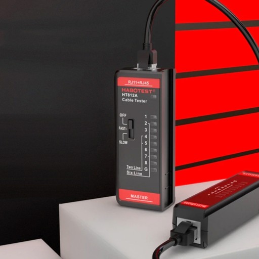 ТЕСТЕР КАБЕЛЕЙ ЛВС RJ11 RJ45 ПОИСК КАБЕЛЬНЫХ ПАР HABOTEST HT812
