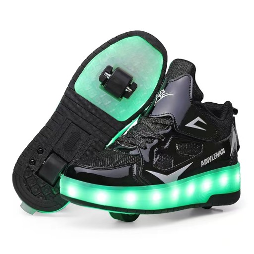 BUTOROLKI BUTY LED Z KÓŁKAMI WROTKI ROLKI 11