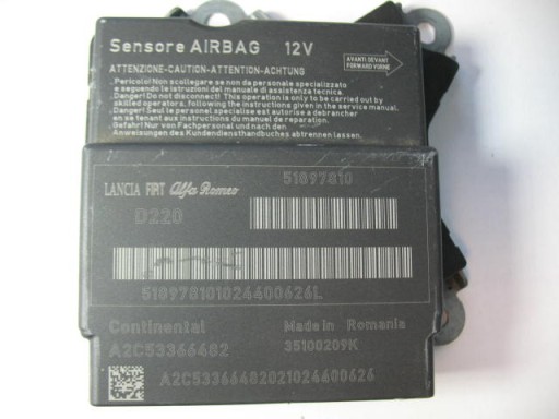 Fiat 500 Punto EVO Bravo sensor airbag naprawa